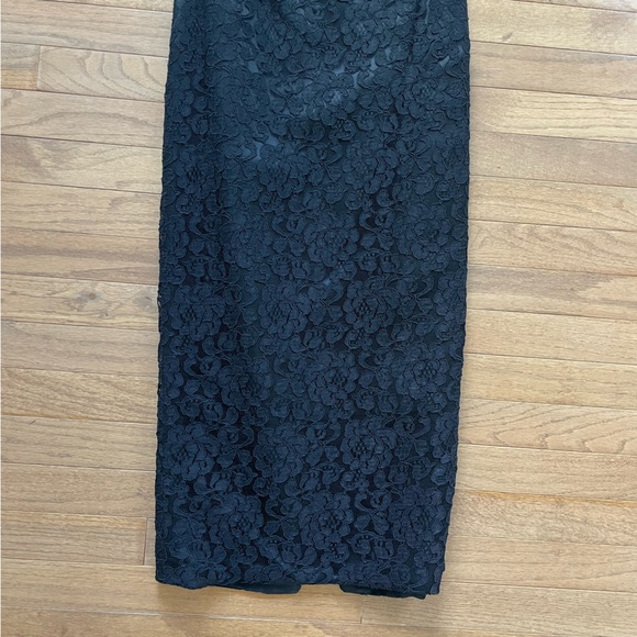 J Reynolds Black Lace Strapless Cocktail Dress - Picture 6 of 7